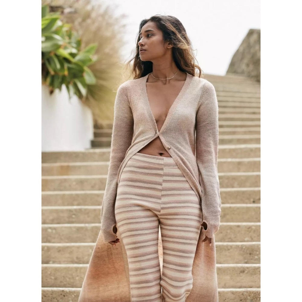 Free People Esme Neural Rainbow Duster Cardigan